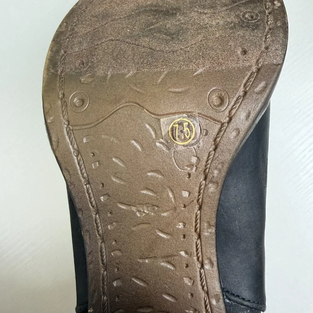 Vintage Havana Black Leather Ankle Boots